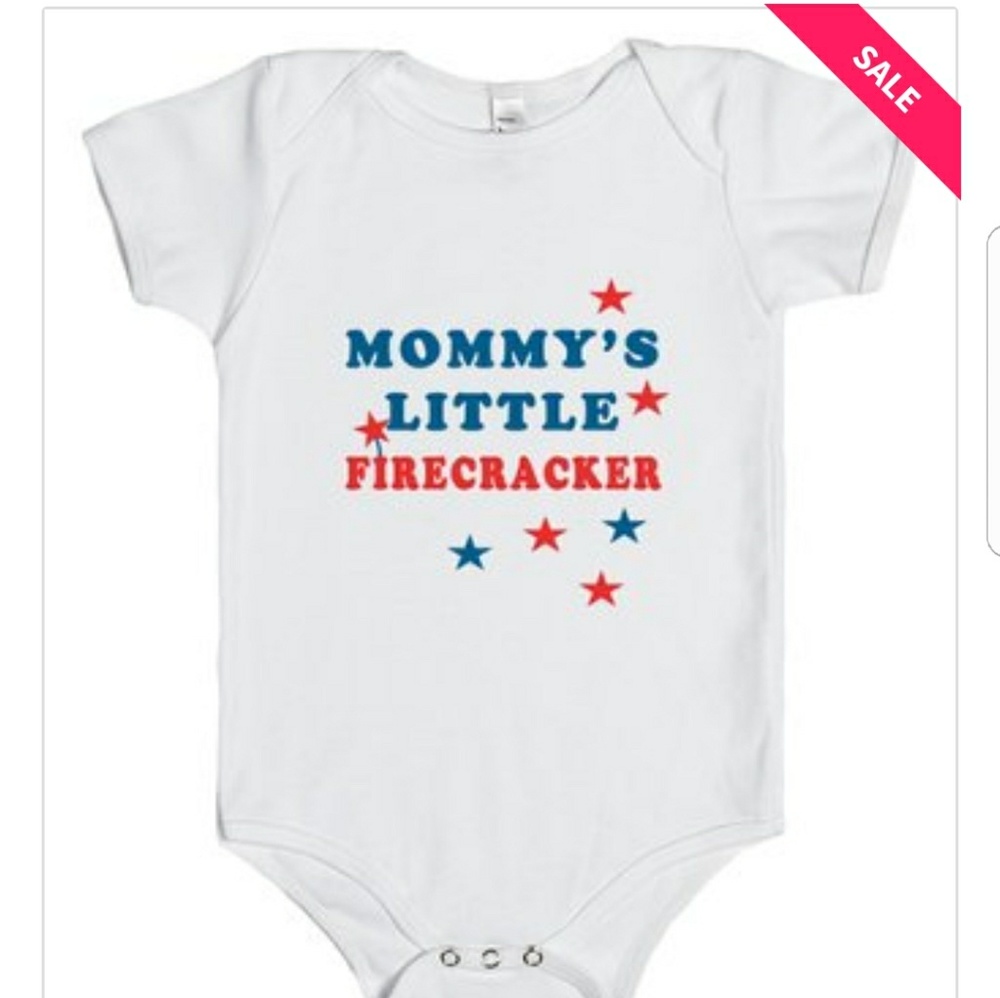 Mommy's Little Firecracker 4th of July Baby